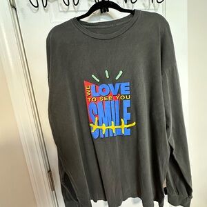 Travis Scott Gray Long Sleeve Shirt